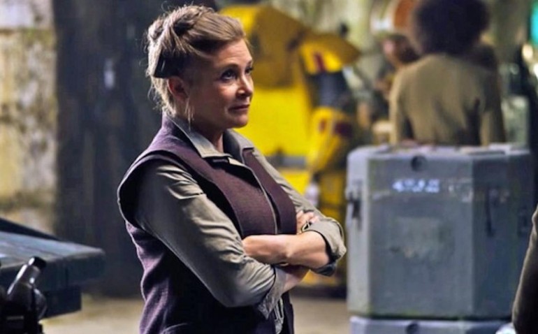 Carrie Fisher como General Leia em Star Wars: O Despertar da Força. Foto: Reprodução trailer