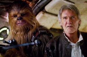 Harrison Ford como Han Solo em Star Wars: O Despertar da Força